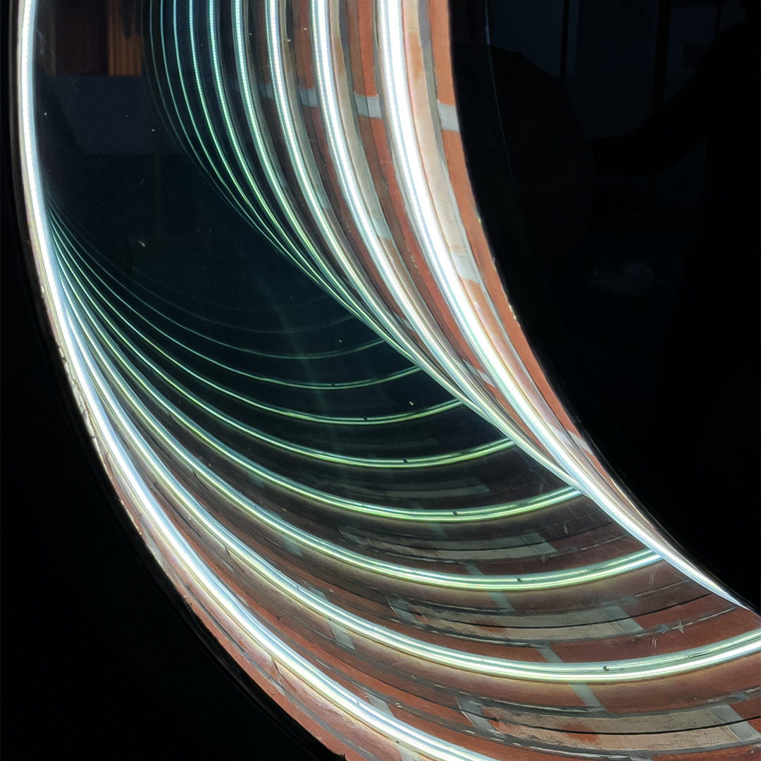 Lunar Glow Crescent Moon LED Infinity Mirror – Decorative Wall Mirror