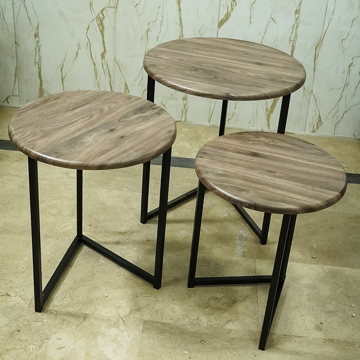 Modern Black Metal Nesting Tables