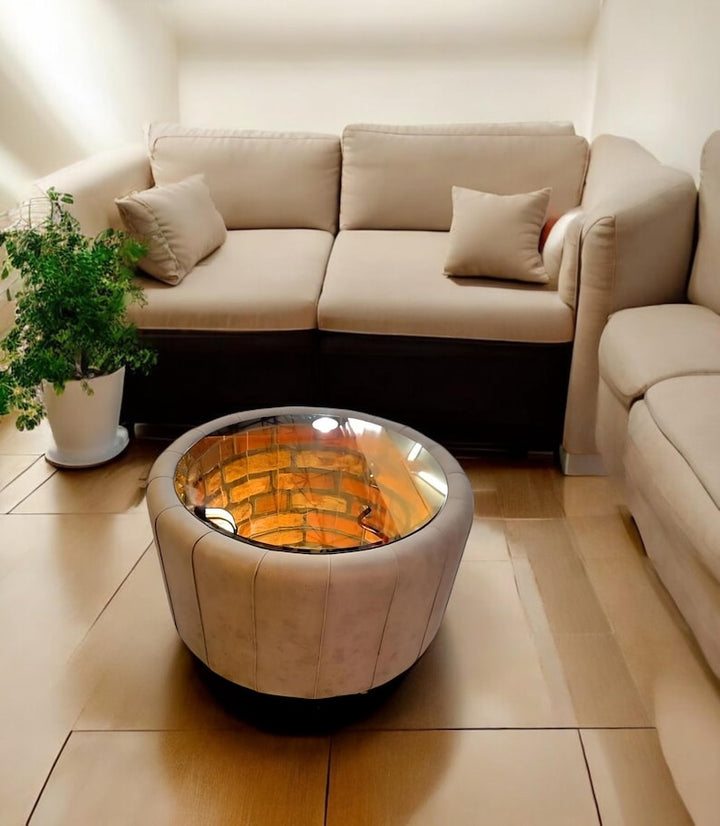 Infinity Coffee Table with Zen Fabric — Elegance Opening to Infinity